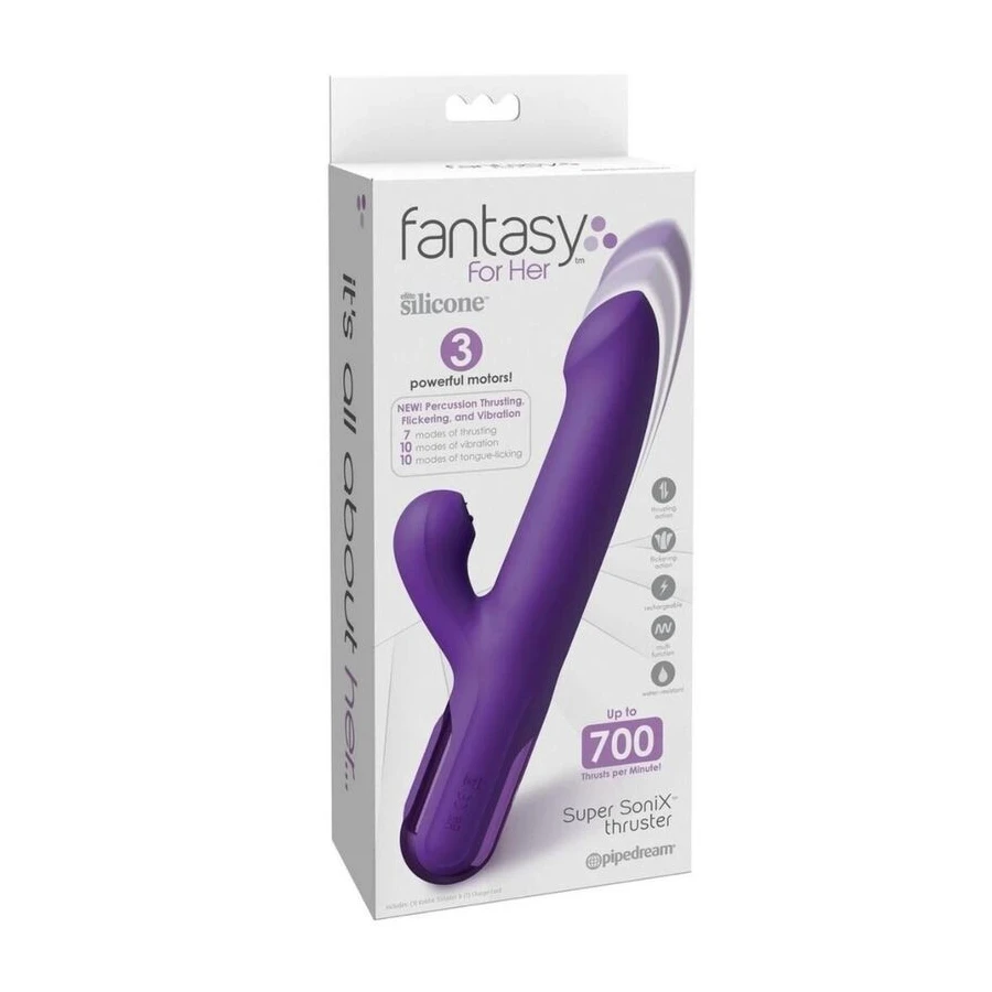 FANTASY FOR HER - VIBRATORE SUPER SONIX THRUSTER RABBIT VIOLA